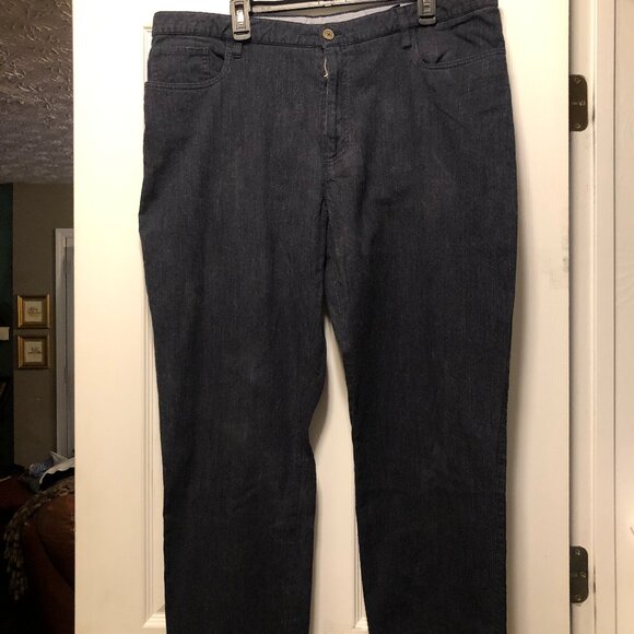 Saks fifth avenue men's blue 98%cotton casual pantssize: 40/28made in Italy